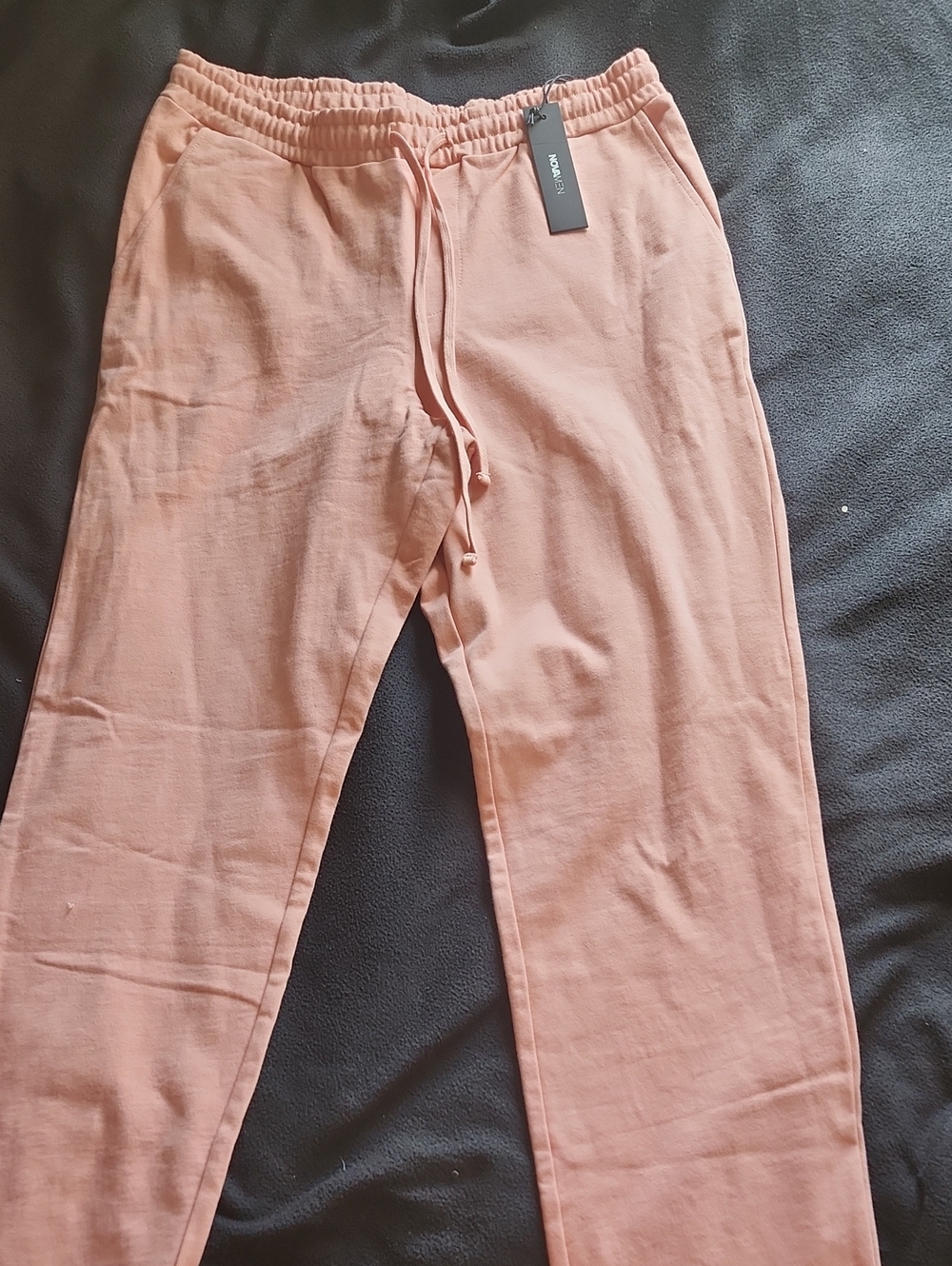 Fashion Nova Men's Peach Drawstring Joggers